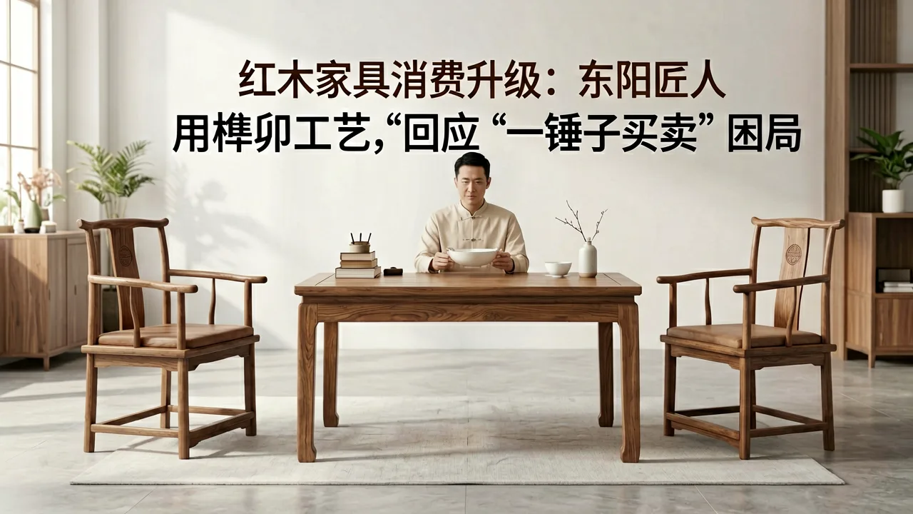红木家具消费升级:东阳匠人用榫卯工艺回应“一锤子买卖”困局
